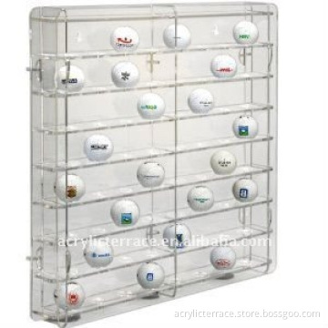 Acrylic Slat Wall Golfball Display Case